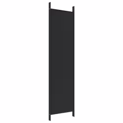 vidaXL Room Divider Fabric Privacy Screen Paravent Multi Colours Multi Sizes - Black, 200 x 200 cm - Additional view 5