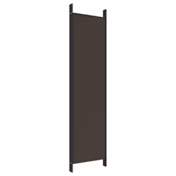 vidaXL Room Divider Fabric Privacy Screen Paravent Multi Colours Multi Sizes - Brown, 250 x 200 cm - Additional view 5