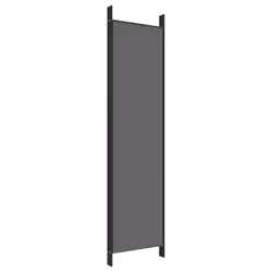 vidaXL Room Divider Fabric Privacy Screen Paravent Multi Colours Multi Sizes - Anthracite, 250 x 200 cm - Additional view 5
