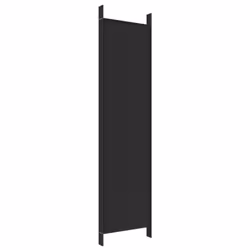 vidaXL Room Divider Fabric Privacy Screen Paravent Multi Colours Multi Sizes - Black, 250 x 200 cm - Additional view 5