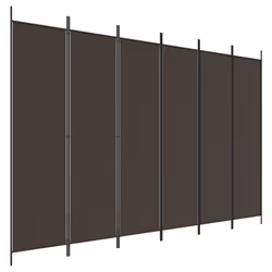 vidaXL Room Divider Fabric Privacy Screen Paravent Multi Colours Multi Sizes - Brown, 300 x 200 cm