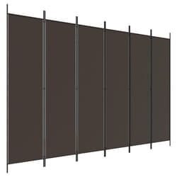 vidaXL Room Divider Fabric Privacy Screen Paravent Multi Colours Multi Sizes - Brown, 300 x 200 cm
