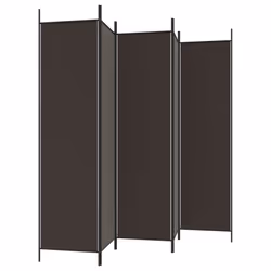 vidaXL Room Divider Fabric Privacy Screen Paravent Multi Colours Multi Sizes - Brown, 300 x 200 cm - Additional view 4