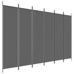 vidaXL Room Divider Fabric Privacy Screen Paravent Multi Colours Multi Sizes - Anthracite, 300 x 200 cm