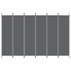 vidaXL Room Divider Fabric Privacy Screen Paravent Multi Colours Multi Sizes - Anthracite, 300 x 200 cm