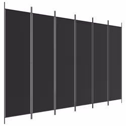 vidaXL Room Divider Fabric Privacy Screen Paravent Multi Colours Multi Sizes - Black, 300 x 200 cm