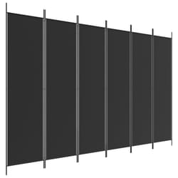 vidaXL Room Divider Fabric Privacy Screen Paravent Multi Colours Multi Sizes - Black, 300 x 200 cm