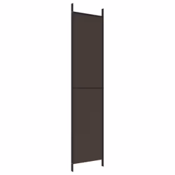 vidaXL 6-Panel Room Divider Fabric Privacy Screen Paravent Multi Colours/Sizes - brown, 150 x 220 cm - Additional view 5