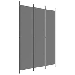 vidaXL 6-Panel Room Divider Fabric Privacy Screen Paravent Multi Colours/Sizes - anthracite, 150 x 220 cm