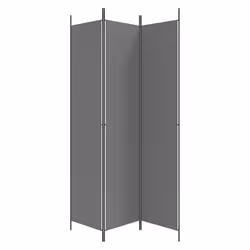vidaXL 6-Panel Room Divider Fabric Privacy Screen Paravent Multi Colours/Sizes - anthracite, 150 x 220 cm - Additional view 4