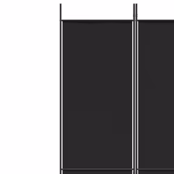 vidaXL 6-Panel Room Divider Fabric Privacy Screen Paravent Multi Colours/Sizes - black, 150 x 220 cm - Additional view 6