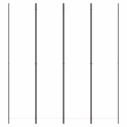 vidaXL 6-Panel Room Divider Fabric Privacy Screen Paravent Multi Colours/Sizes - white, 200 x 220 cm