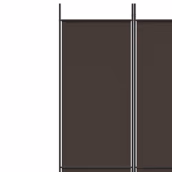 vidaXL 6-Panel Room Divider Fabric Privacy Screen Paravent Multi Colours/Sizes - brown, 250 x 220 cm - Additional view 6