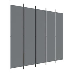 vidaXL 6-Panel Room Divider Fabric Privacy Screen Paravent Multi Colours/Sizes - anthracite, 250 x 220 cm