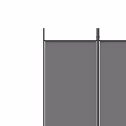 vidaXL 6-Panel Room Divider Fabric Privacy Screen Paravent Multi Colours/Sizes - anthracite, 250 x 220 cm - Additional view 6