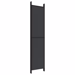 vidaXL 6-Panel Room Divider Fabric Privacy Screen Paravent Multi Colours/Sizes - black, 250 x 220 cm - Additional view 5
