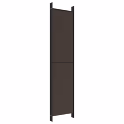 vidaXL 6-Panel Room Divider Fabric Privacy Screen Paravent Multi Colours/Sizes - brown, 300 x 220 cm - Additional view 5