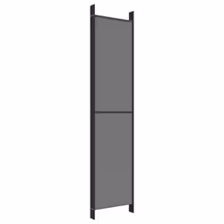vidaXL 6-Panel Room Divider Fabric Privacy Screen Paravent Multi Colours/Sizes - anthracite, 300 x 220 cm - Additional view 5