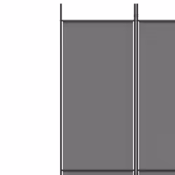 vidaXL 6-Panel Room Divider Fabric Privacy Screen Paravent Multi Colours/Sizes - anthracite, 300 x 220 cm - Additional view 6