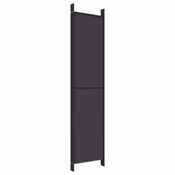 vidaXL 6-Panel Room Divider Fabric Privacy Screen Paravent Multi Colours/Sizes - black, 300 x 220 cm - Additional view 5