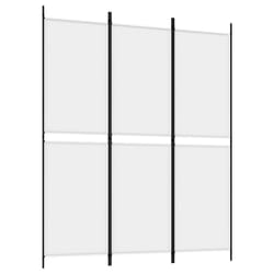 vidaXL Room Divider Privacy Screen Paravent Dressing Room Partition Fabric - White, 150 x 180 cm