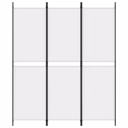 vidaXL Room Divider Privacy Screen Paravent Dressing Room Partition Fabric - White, 150 x 180 cm - Additional view 2