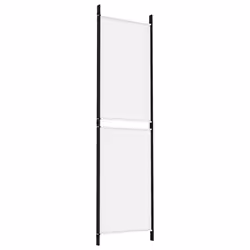 vidaXL Room Divider Privacy Screen Paravent Dressing Room Partition Fabric - White, 150 x 180 cm - Additional view 5