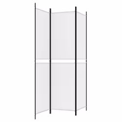 vidaXL Room Divider Privacy Screen Paravent Dressing Room Partition Fabric - White, 150 x 200 cm - Additional view 4