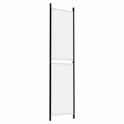 vidaXL Room Divider Privacy Screen Paravent Dressing Room Partition Fabric - White, 150 x 200 cm - Additional view 5
