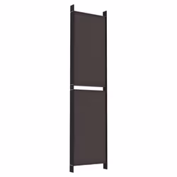 vidaXL Room Divider Privacy Screen Paravent Dressing Room Partition Fabric - Brown, 300 x 200 cm - Additional view 5