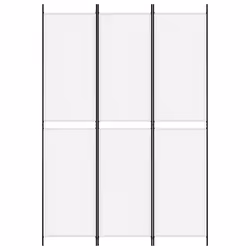 vidaXL Room Divider Privacy Screen Paravent Dressing Room Partition Fabric - White, 150 x 220 cm - Additional view 2