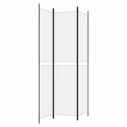 vidaXL Room Divider Privacy Screen Paravent Dressing Room Partition Fabric - White, 150 x 220 cm - Additional view 4