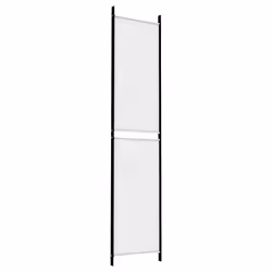 vidaXL Room Divider Privacy Screen Paravent Dressing Room Partition Fabric - White, 150 x 220 cm - Additional view 5