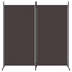 ) vidaXL Room Divider Wall Partition Screen Panel Room Separator Privacy Screen - Brown, 175 x 180 cm (W x H - Additional view 2