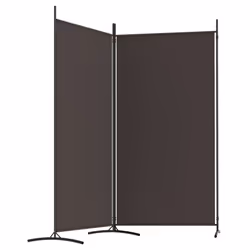 ) vidaXL Room Divider Wall Partition Screen Panel Room Separator Privacy Screen - Brown, 175 x 180 cm (W x H - Additional view 4