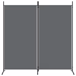 ) vidaXL Room Divider Wall Partition Screen Panel Room Separator Privacy Screen - Anthracite, 175 x 180 cm (W x H - Additional view 2