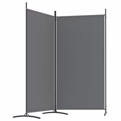 ) vidaXL Room Divider Wall Partition Screen Panel Room Separator Privacy Screen - Anthracite, 175 x 180 cm (W x H - Additional view 4