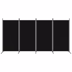 ) vidaXL Room Divider Wall Partition Screen Panel Room Separator Privacy Screen - Black, 346 x 180 cm (W x H - Additional view 2