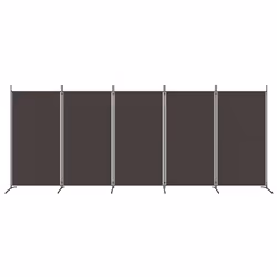 ) vidaXL Room Divider Wall Partition Screen Panel Room Separator Privacy Screen - Brown, 433 x 180 cm (W x H - Additional view 2