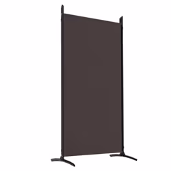 ) vidaXL Room Divider Wall Partition Screen Panel Room Separator Privacy Screen - Brown, 433 x 180 cm (W x H - Additional view 5