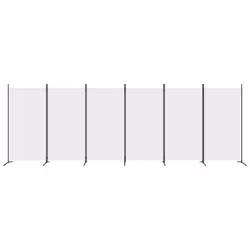 ) vidaXL Room Divider Wall Partition Screen Panel Room Separator Privacy Screen - White, 520 x 180 cm (W x H - Additional view 2