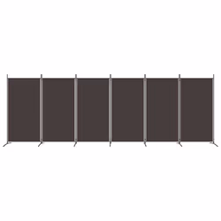) vidaXL Room Divider Wall Partition Screen Panel Room Separator Privacy Screen - Brown, 520 x 180 cm (W x H - Additional view 2