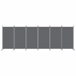 ) vidaXL Room Divider Wall Partition Screen Panel Room Separator Privacy Screen - Anthracite, 520 x 180 cm (W x H - Additional view 2