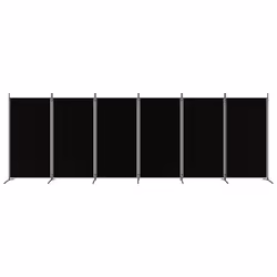 ) vidaXL Room Divider Wall Partition Screen Panel Room Separator Privacy Screen - Black, 520 x 180 cm (W x H - Additional view 2