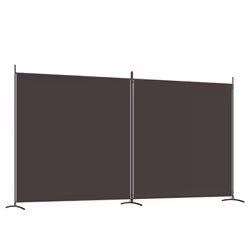 vidaXL Room Divider Wall Partition Screen Panel Room Separator Privacy Screen - Brown, 348 x 180 cm