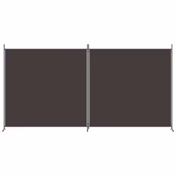 vidaXL Room Divider Wall Partition Screen Panel Room Separator Privacy Screen - Brown, 348 x 180 cm