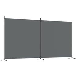 vidaXL Room Divider Wall Partition Screen Panel Room Separator Privacy Screen - Anthracite, 348 x 180 cm