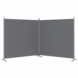vidaXL Room Divider Wall Partition Screen Panel Room Separator Privacy Screen - Anthracite, 348 x 180 cm - Additional view 4
