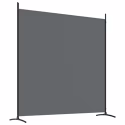 vidaXL Room Divider Wall Partition Screen Panel Room Separator Privacy Screen - Anthracite, 348 x 180 cm - Additional view 5
