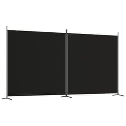 vidaXL Room Divider Wall Partition Screen Panel Room Separator Privacy Screen - Black, 348 x 180 cm